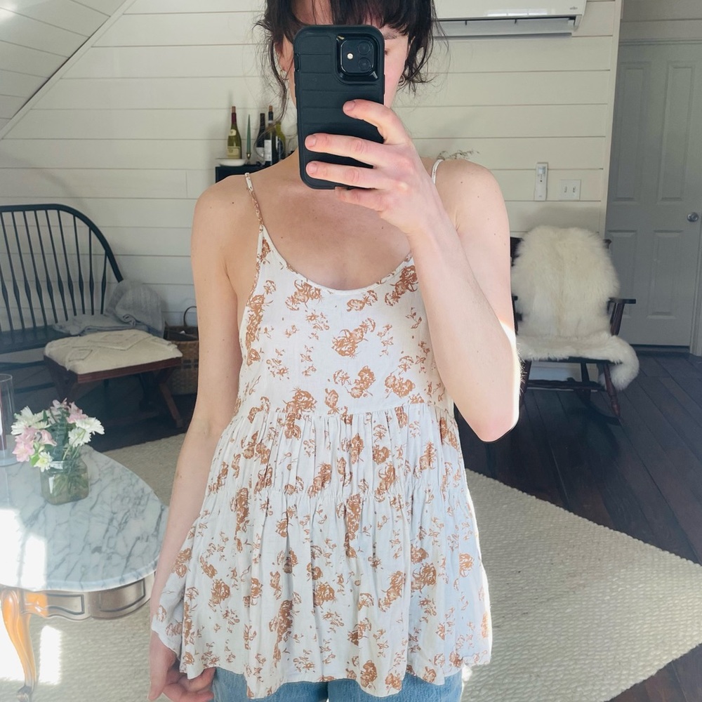 Beautiful floral pattern summer top